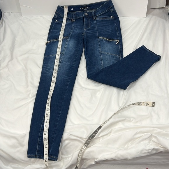White House Black Market The skinny ankle Blue Skinny Jeans size 2 - Picture 7 of 12